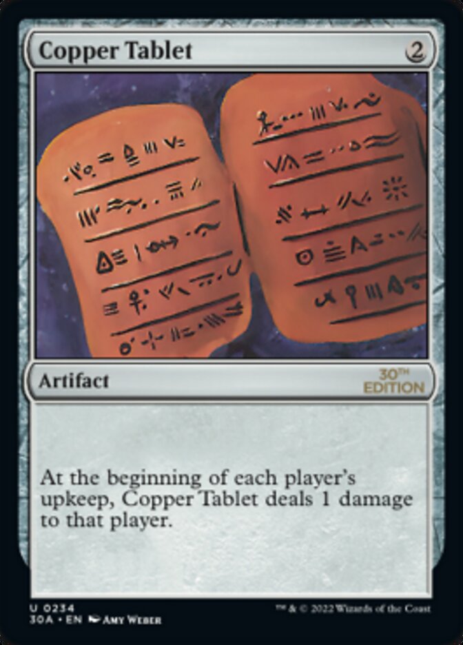 Copper Tablet [30th Anniversary Edition] Magic: The Gathering