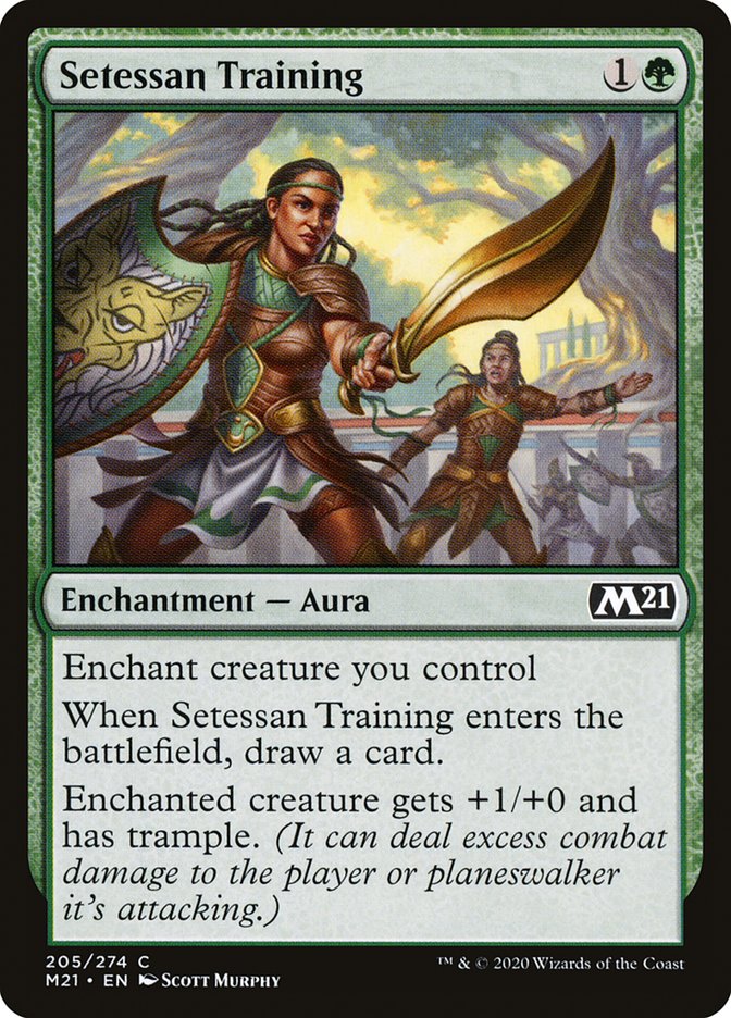 Setessan Training [Core Set 2021] Magic: The Gathering