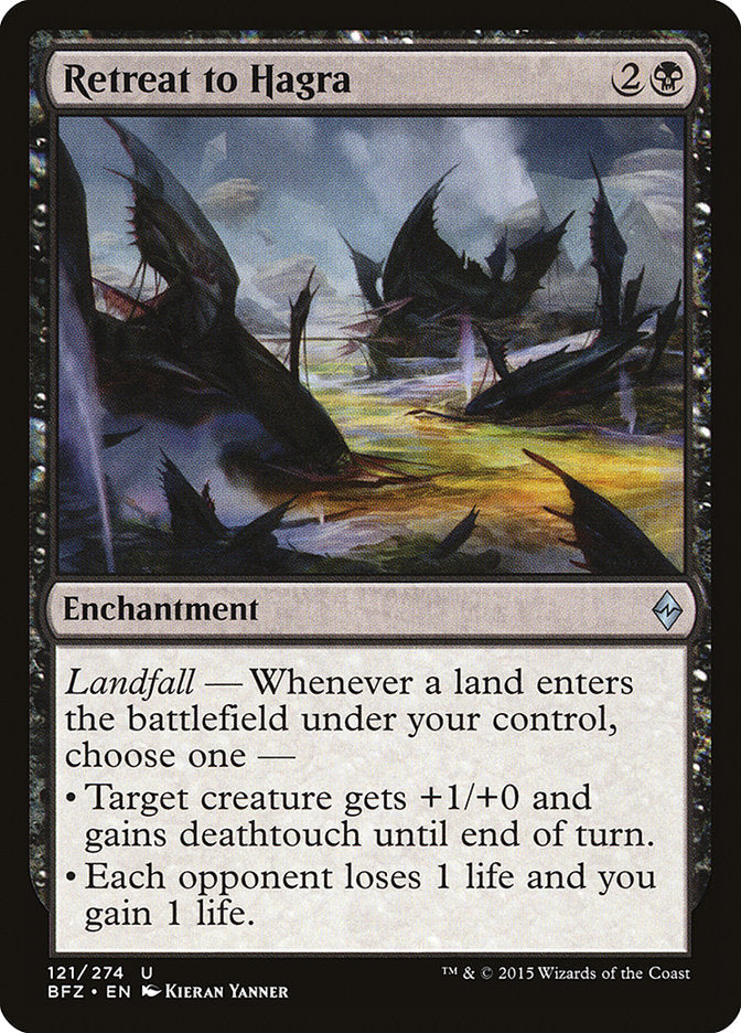 Retreat to Hagra [Battle for Zendikar] Magic: The Gathering
