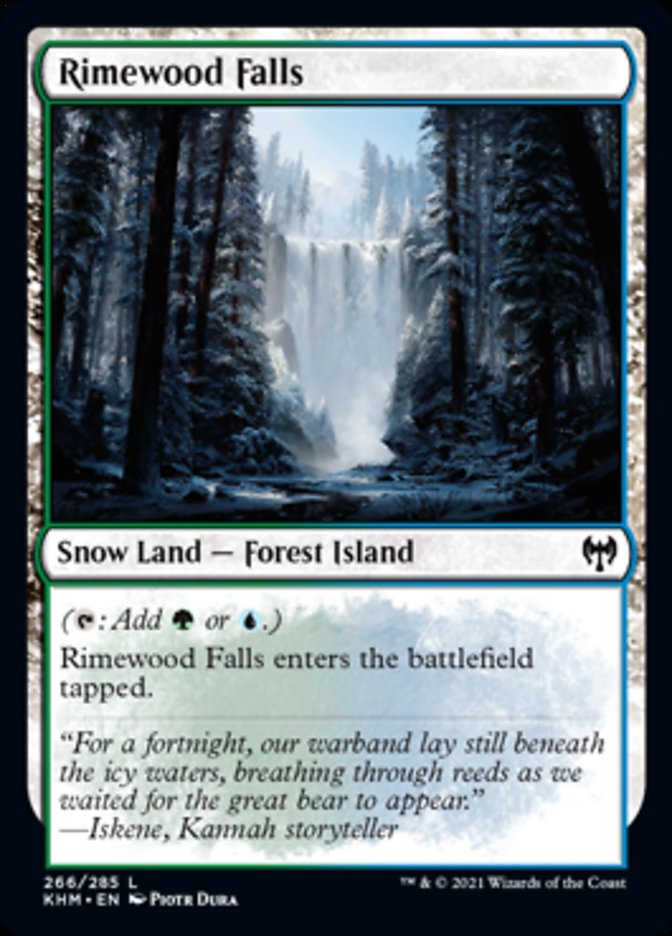 Rimewood Falls [Kaldheim] Magic: The Gathering