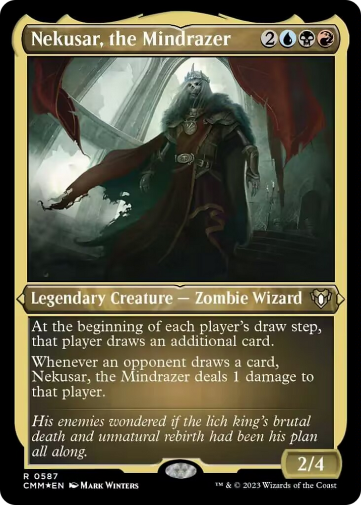 Nekusar, the Mindrazer (Foil Etched) [Commander Masters] Magic: The Gathering