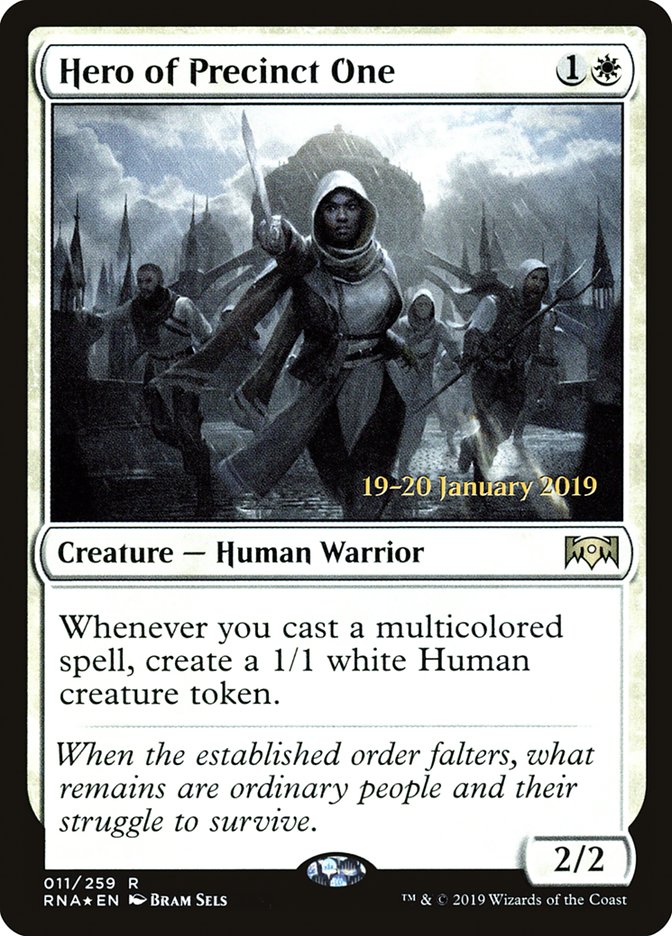 Hero of Precinct One [Ravnica Allegiance Prerelease Promos] Magic: The Gathering