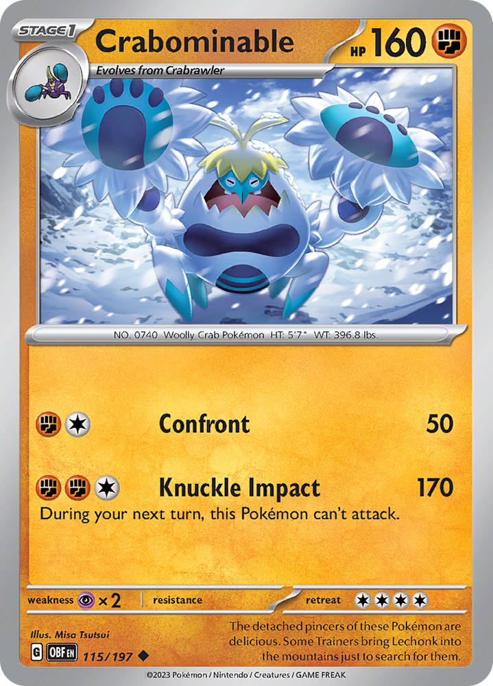 Crabominable (115/197) [Scarlet & Violet: Obsidian Flames] Pokémon