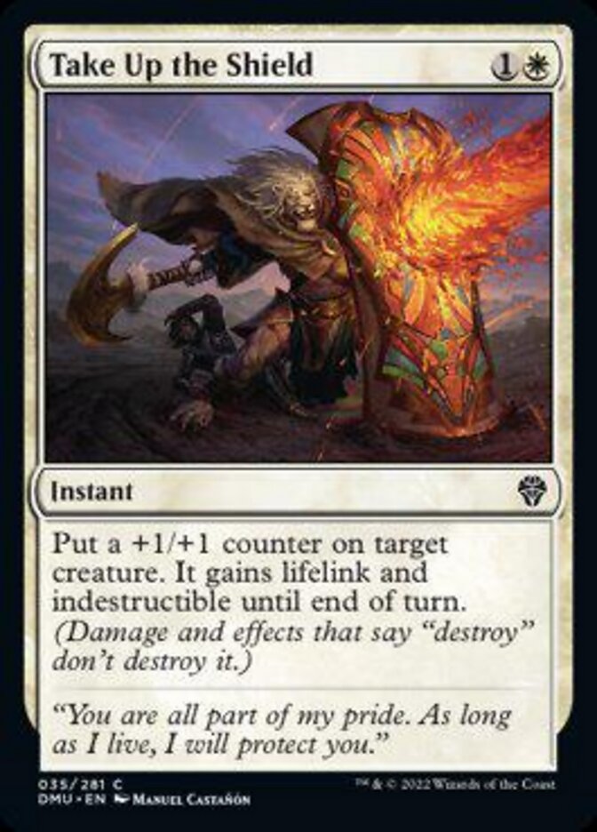 Take Up the Shield [Dominaria United] Magic: The Gathering