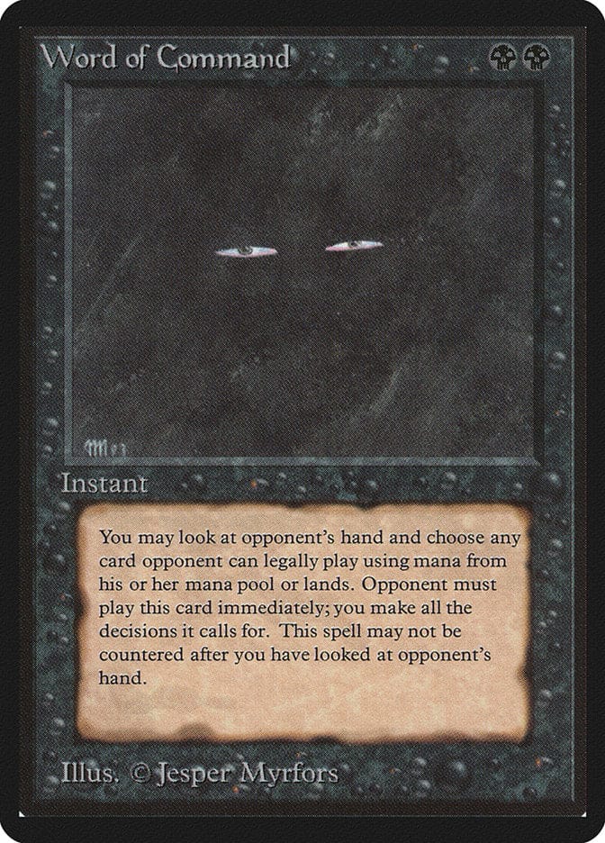 Word of Command [Beta Edition] Magic: The Gathering