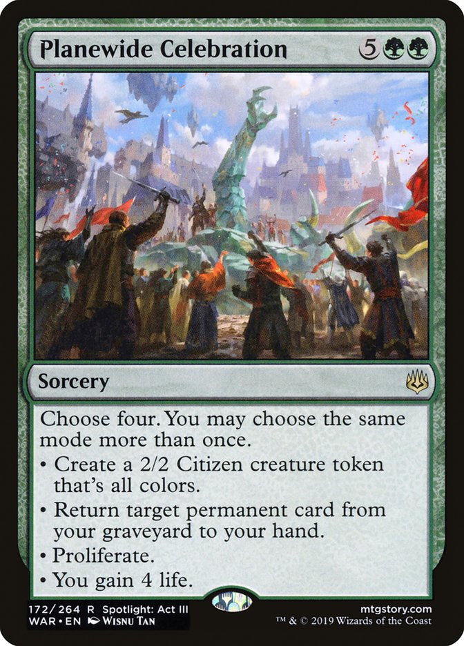 Planewide Celebration [War of the Spark] Magic: The Gathering