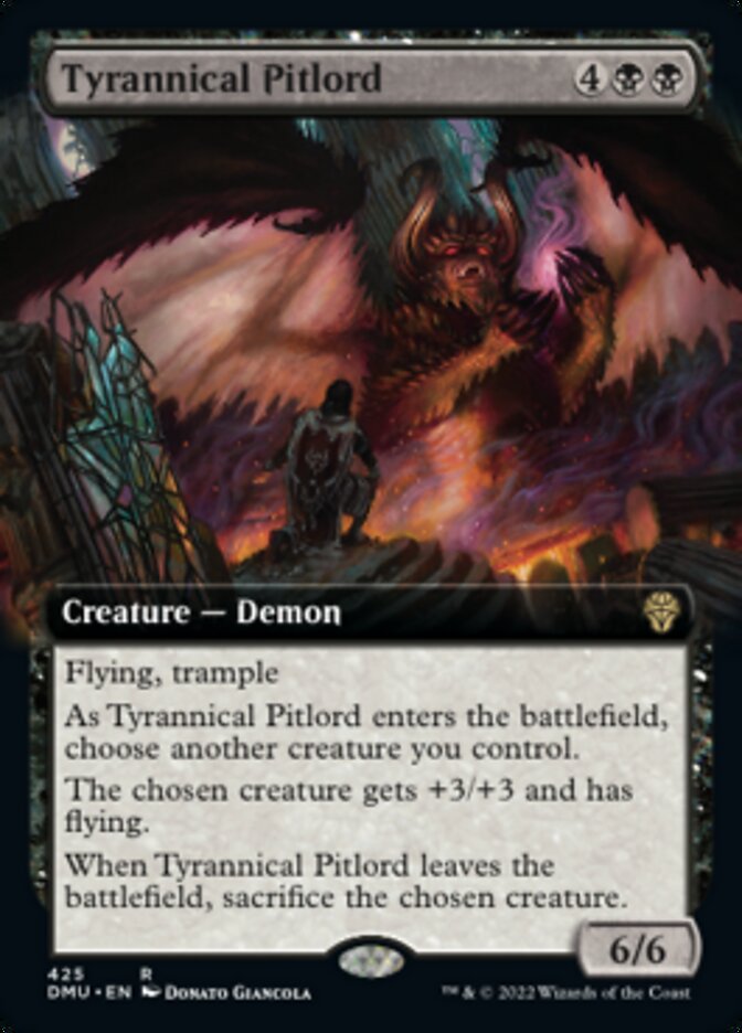 Tyrannical Pitlord (Extended Art) [Dominaria United] Magic: The Gathering