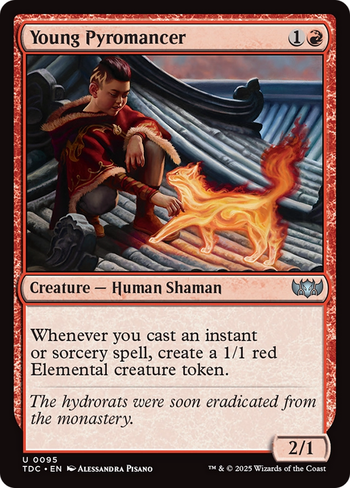 Young Pyromancer [Tarkir: Dragonstorm Commander] Magic: The Gathering