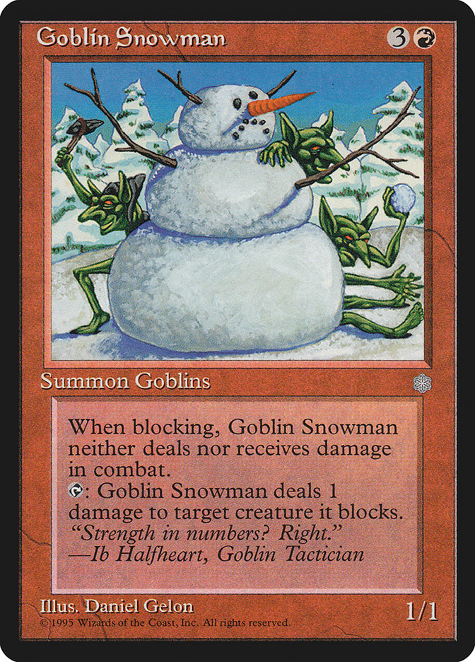 Goblin Snowman [Ice Age] Magic: The Gathering
