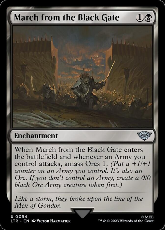 March from the Black Gate [The Lord of the Rings: Tales of Middle-Earth] Magic: The Gathering