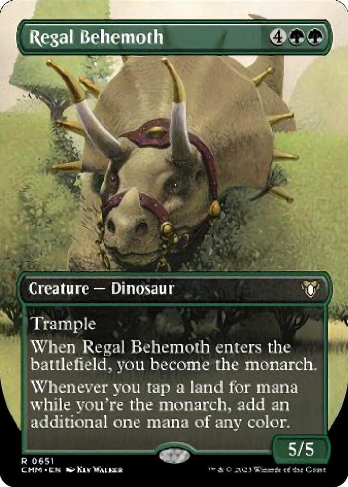 Regal Behemoth (Borderless Alternate Art) [Commander Masters] Magic: The Gathering