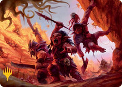 Goblin Art Card (Gold-Stamped Signature) [Dungeons & Dragons: Adventures in the Forgotten Realms Art Series] Magic: The Gathering
