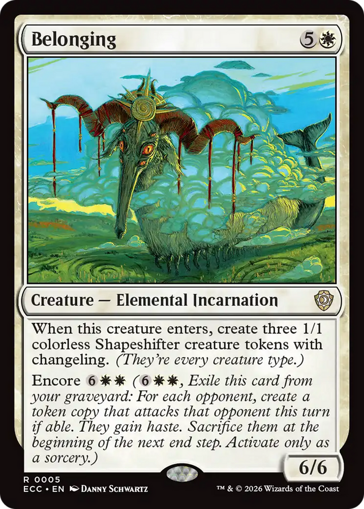 Belonging [Lorwyn Eclipsed Commander] Magic: The Gathering