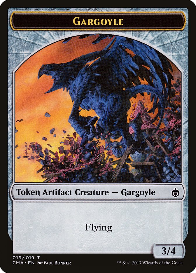 Gargoyle Token [Commander Anthology Tokens] Magic: The Gathering