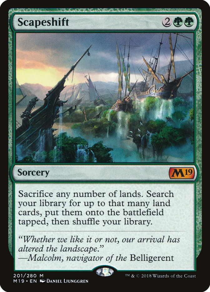 Scapeshift [Core Set 2019] Magic: The Gathering