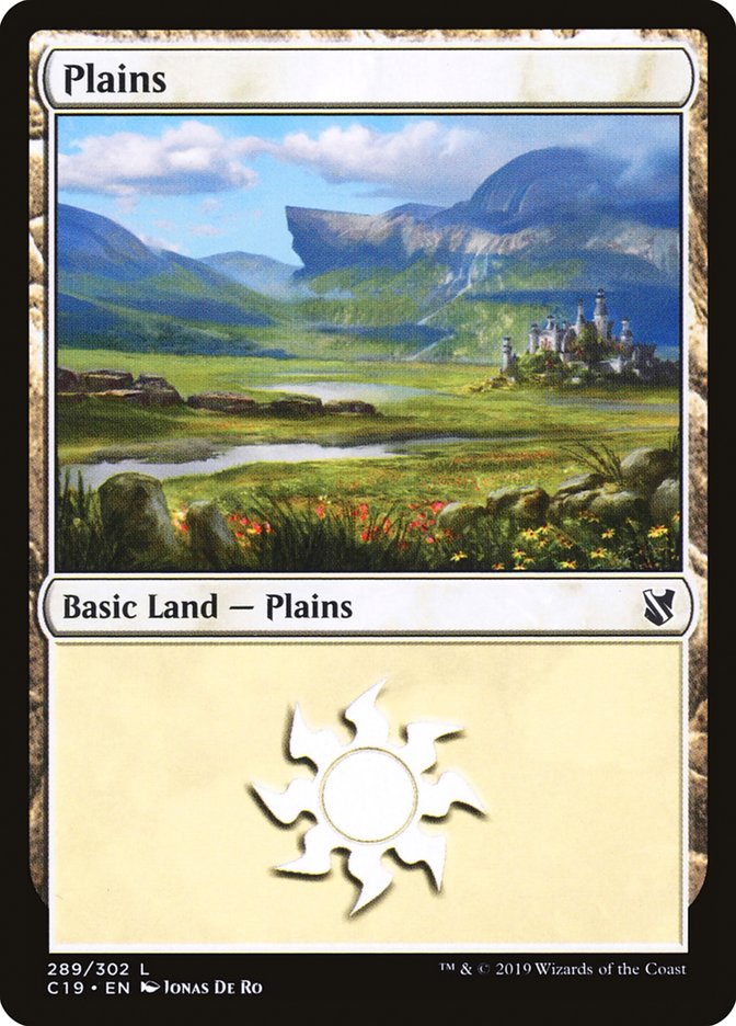 Plains (289) [Commander 2019] Magic: The Gathering