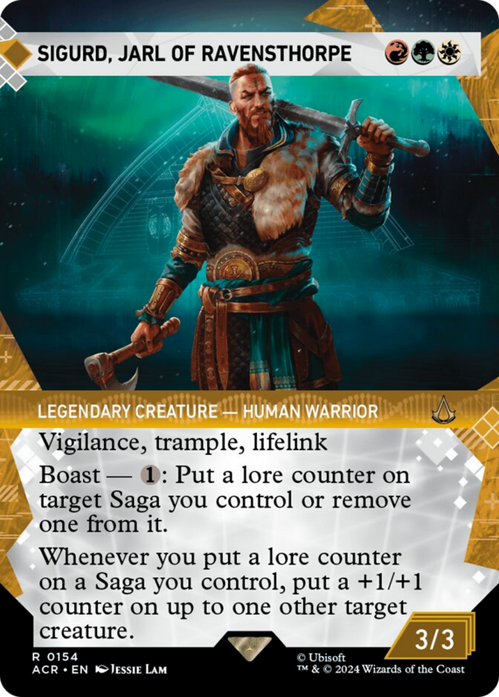 Sigurd, Jarl of Ravensthorpe (Showcase) [Assassin's Creed] Magic: The Gathering
