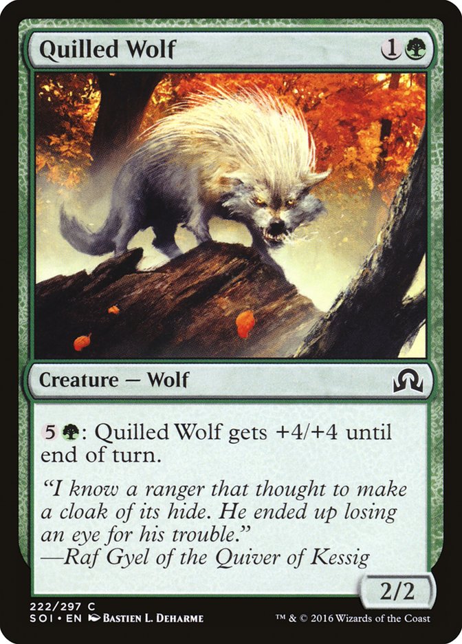 Quilled Wolf [Shadows over Innistrad] Magic: The Gathering