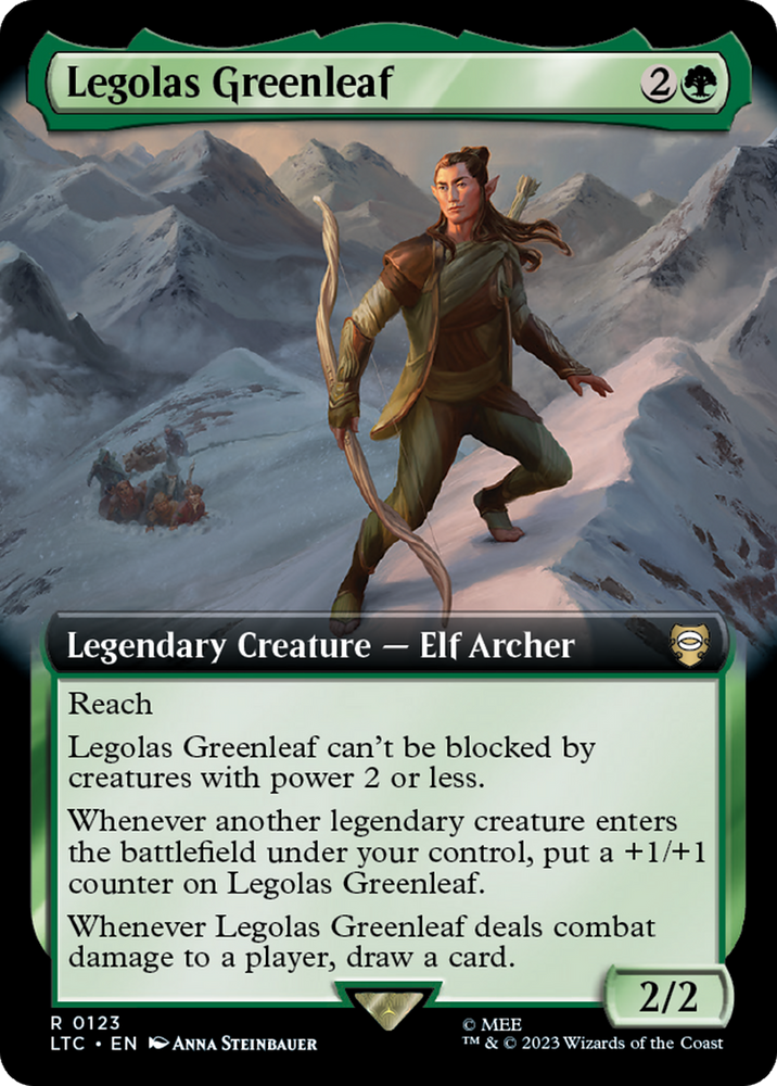 Legolas Greenleaf (Extended Art) [The Lord of the Rings: Tales of Middle-Earth Commander] Magic: The Gathering
