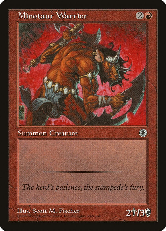 Minotaur Warrior [Portal] Magic: The Gathering