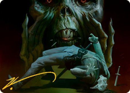 Power Word Kill Art Card (Gold-Stamped Signature) [Dungeons & Dragons: Adventures in the Forgotten Realms Art Series] Magic: The Gathering