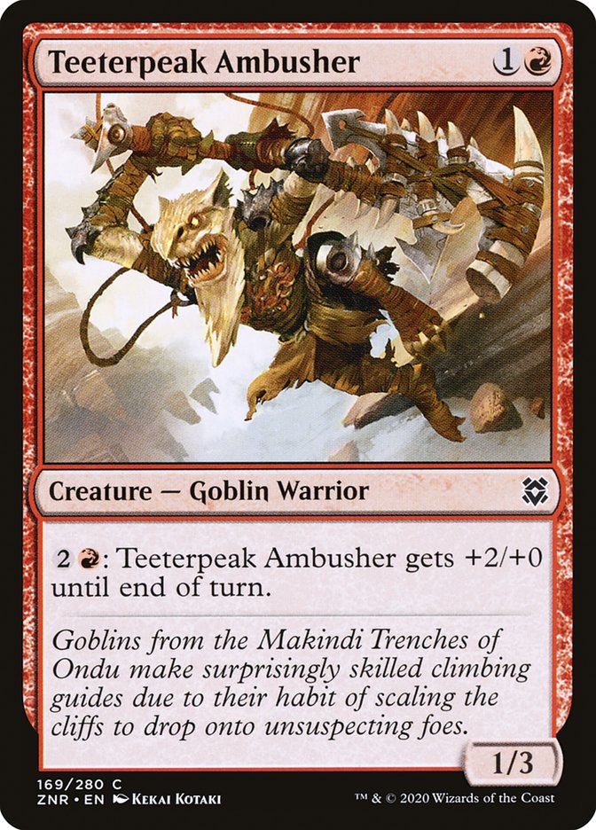 Teeterpeak Ambusher [Zendikar Rising] Magic: The Gathering