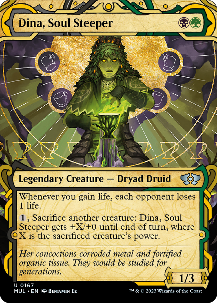 Dina, Soul Steeper (Halo Foil) [Multiverse Legends] Magic: The Gathering
