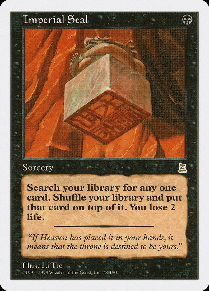 Imperial Seal [Portal Three Kingdoms] Magic: The Gathering