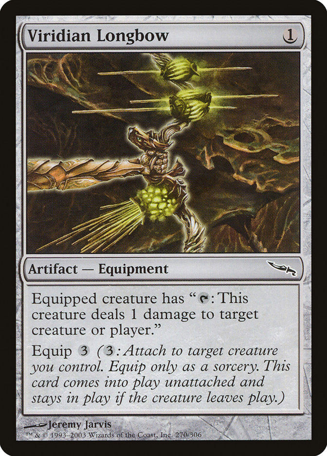 Viridian Longbow [Mirrodin] Magic: The Gathering
