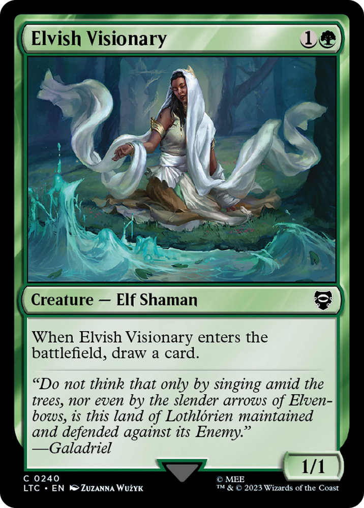 Elvish Visionary [The Lord of the Rings: Tales of Middle-Earth Commander] Magic: The Gathering