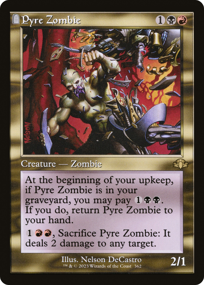 Pyre Zombie (Retro) [Dominaria Remastered] Magic: The Gathering