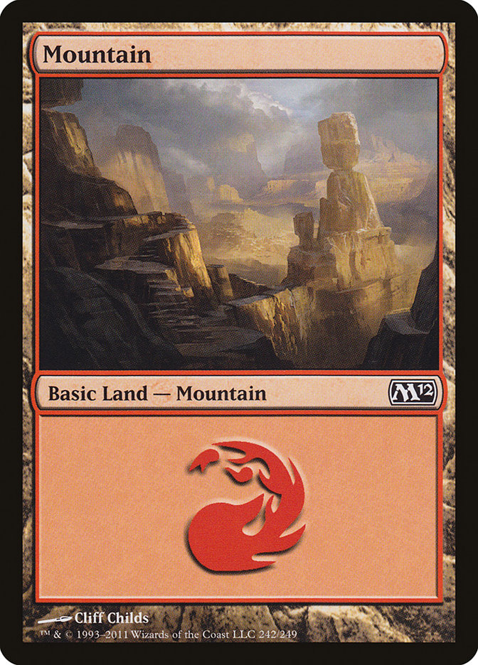 Mountain (242) [Magic 2012] Magic: The Gathering