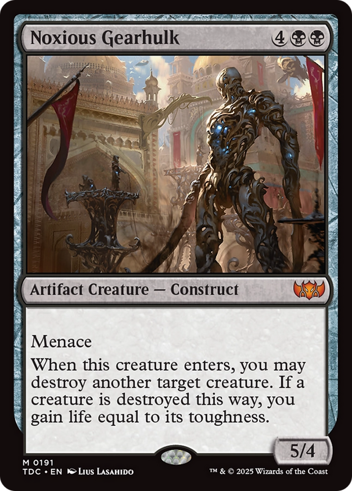 Noxious Gearhulk [Tarkir: Dragonstorm Commander] Magic: The Gathering