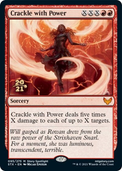 Crackle with Power [Strixhaven: School of Mages Prerelease Promos] Magic: The Gathering