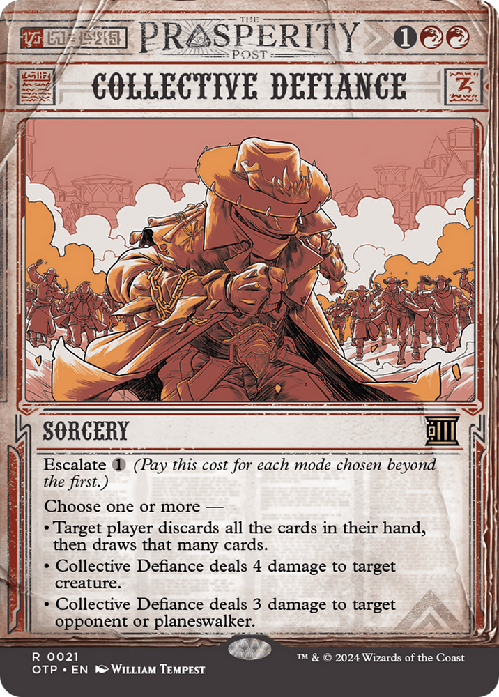 Collective Defiance [Outlaws of Thunder Junction: Breaking News] Magic: The Gathering