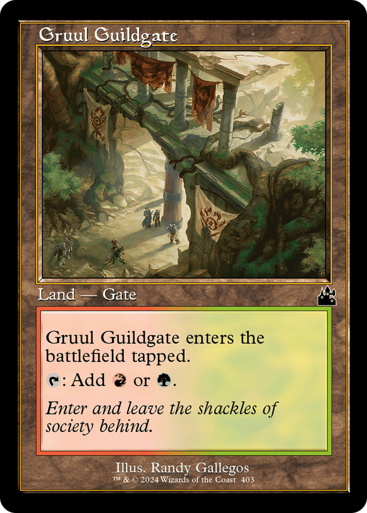 Gruul Guildgate (Retro Frame) [Ravnica Remastered] Magic: The Gathering