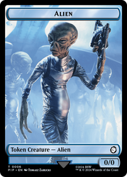 Food (0014) // Alien Double-Sided Token [Fallout Tokens] Magic: The Gathering