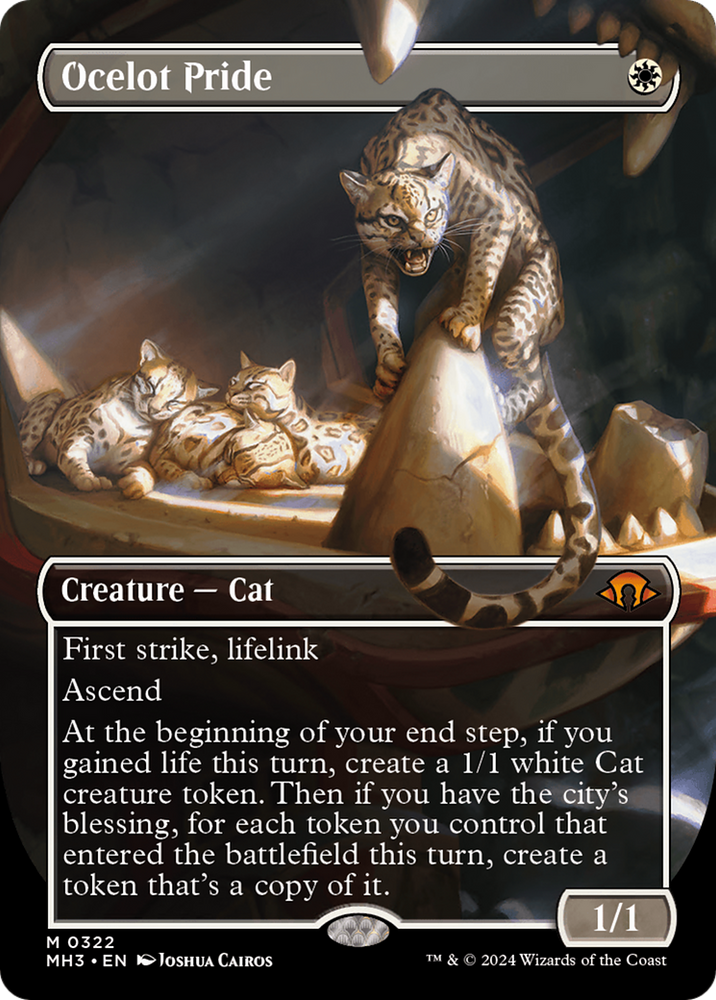 Ocelot Pride (Borderless) [Modern Horizons 3] Magic: The Gathering