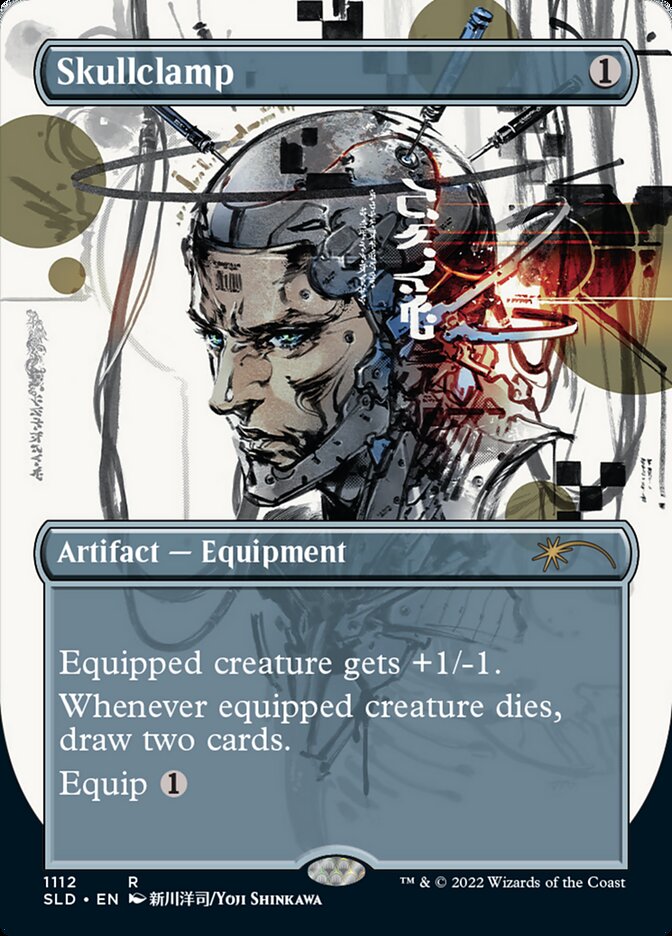 Skullclamp (Borderless) [Secret Lair Drop Series] Magic: The Gathering