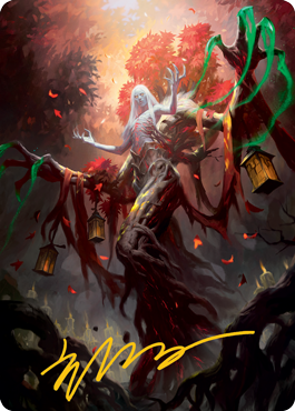 Wrenn and Seven Art Card (Gold-Stamped Signature) [Innistrad: Midnight Hunt Art Series] Magic: The Gathering