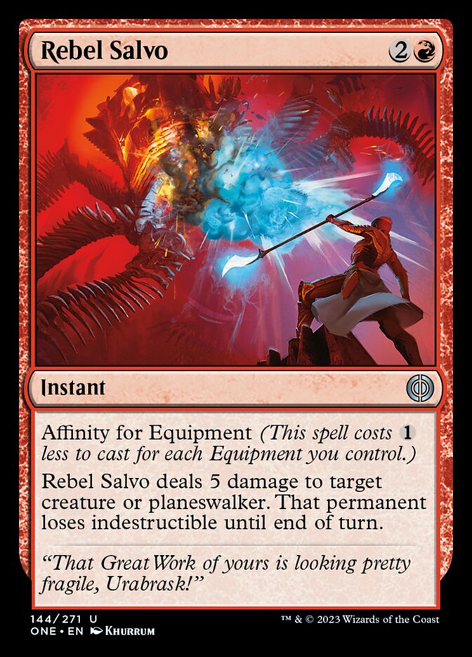 Rebel Salvo [Phyrexia: All Will Be One] Magic: The Gathering