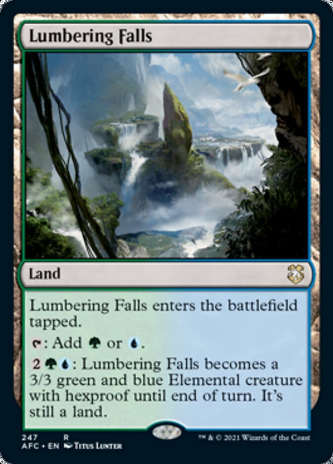 Lumbering Falls [Dungeons & Dragons: Adventures in the Forgotten Realms Commander] Magic: The Gathering