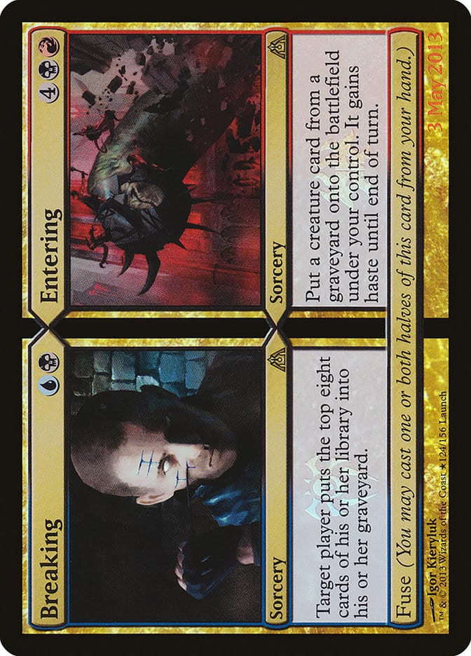 Breaking // Entering (Launch) [Dragon's Maze Promos] Magic: The Gathering