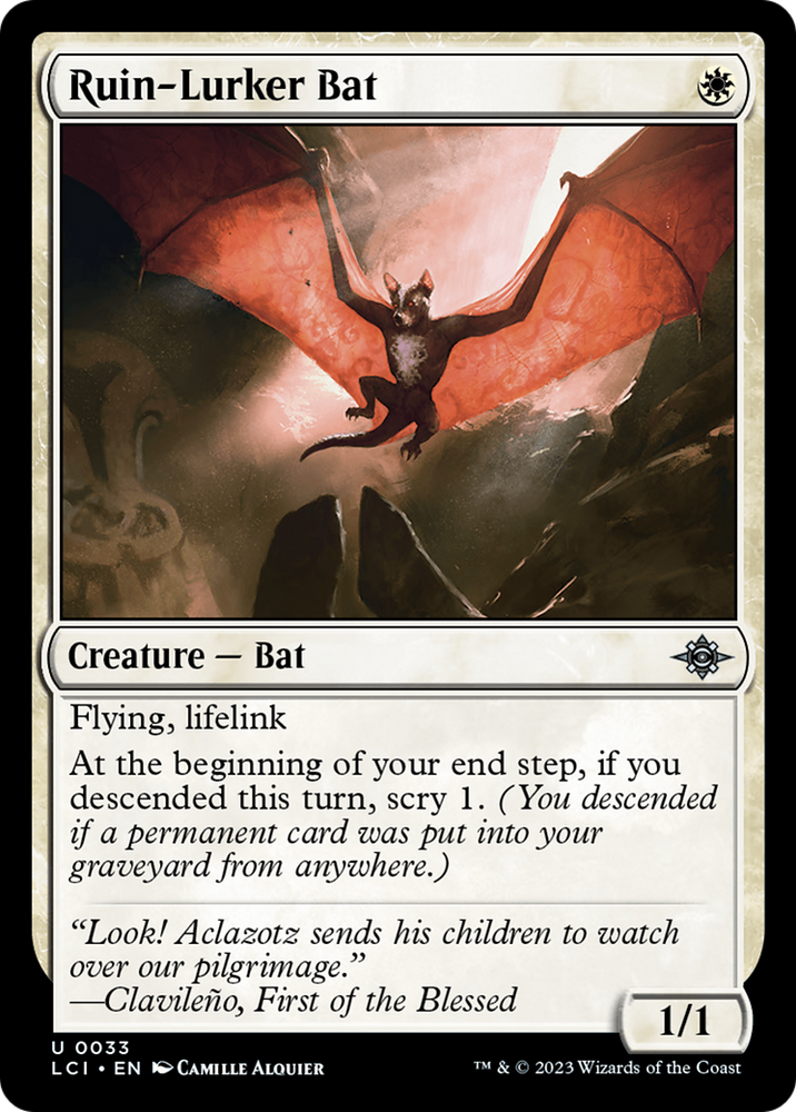Ruin-Lurker Bat [The Lost Caverns of Ixalan] Magic: The Gathering