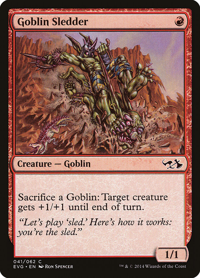 Goblin Sledder (Elves vs. Goblins) [Duel Decks Anthology] Magic: The Gathering