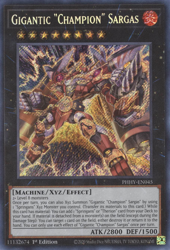 Gigantic "Champion" Sargas [PHHY-EN045] Secret Rare - Yugioh Cards For Your TCG Needs!