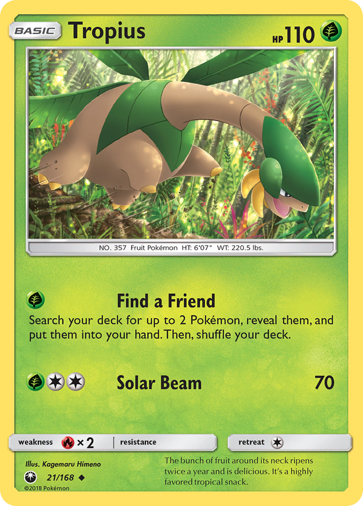 Tropius (21/168) [Sun & Moon: Celestial Storm] Pokémon