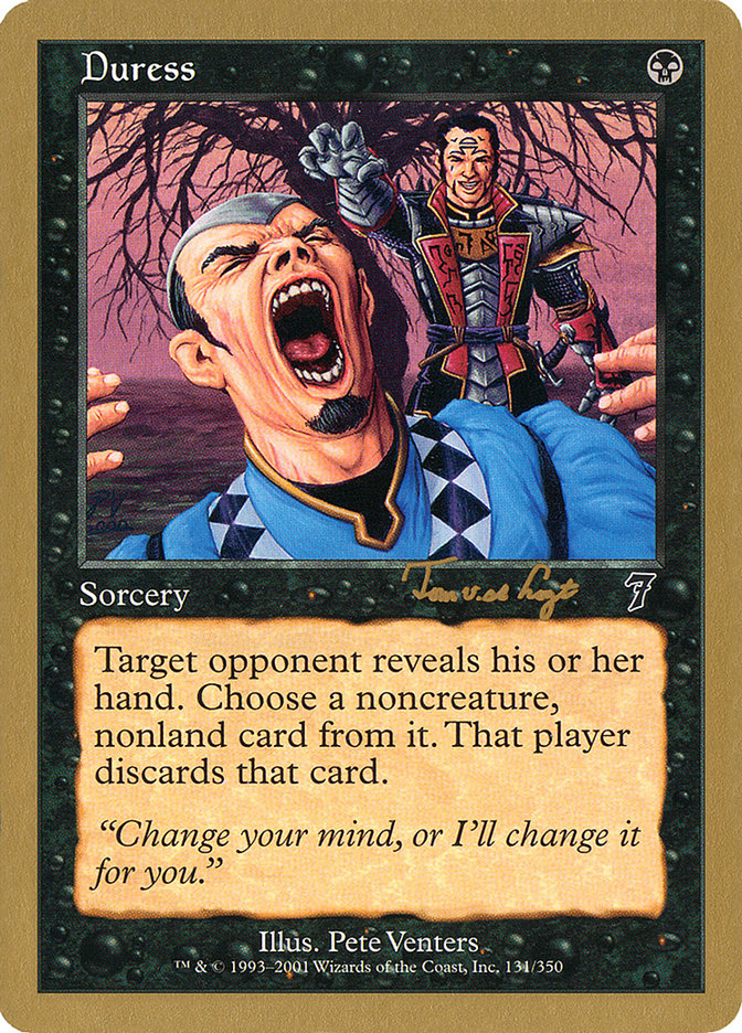 Duress (Tom van de Logt) [World Championship Decks 2001] Magic: The Gathering