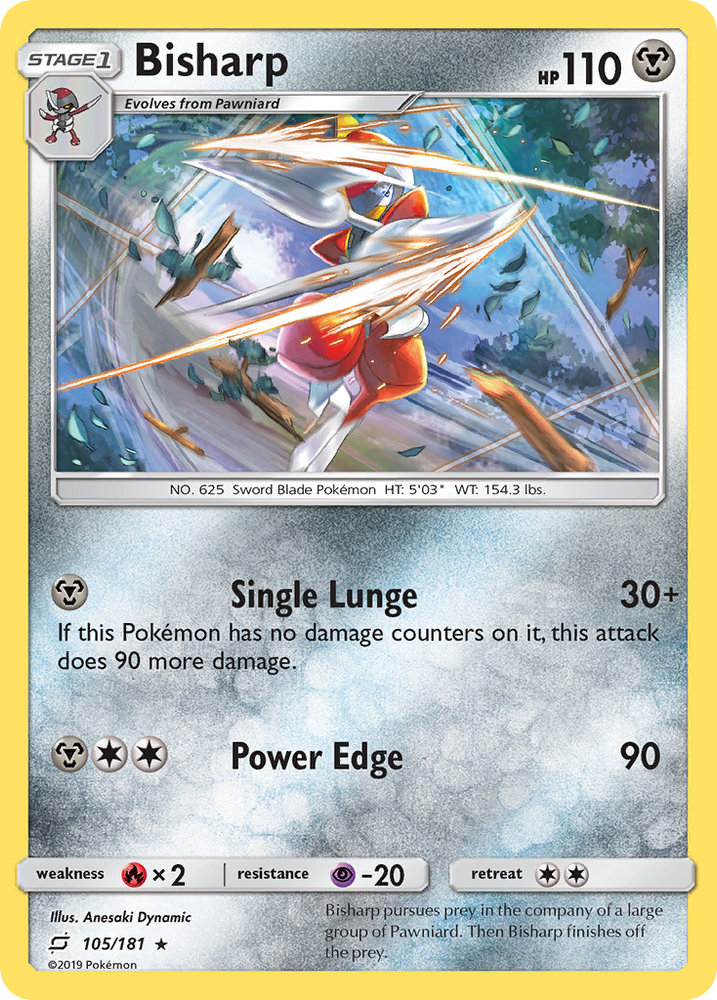 Bisharp (105/181) [Sun & Moon: Team Up] Pokémon