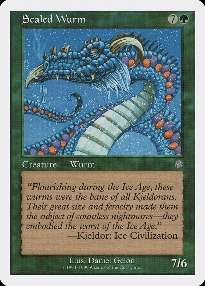 Scaled Wurm [Battle Royale] Magic: The Gathering